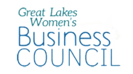 A green background with the words great lakes women 's business council.
