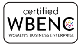 A green background with the words certified wbenc.